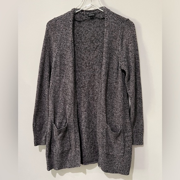 Torrid Cardigan Open Front Longline Sweater Size 1 (14/16) - Picture 3 of 7